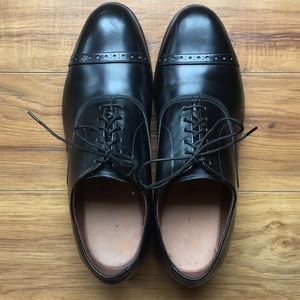Allen Edmonds Cap Toe Oxfords USA Fifth Avenue BLK